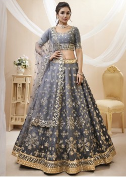 Light Purple Silk Exclusive Lehenga